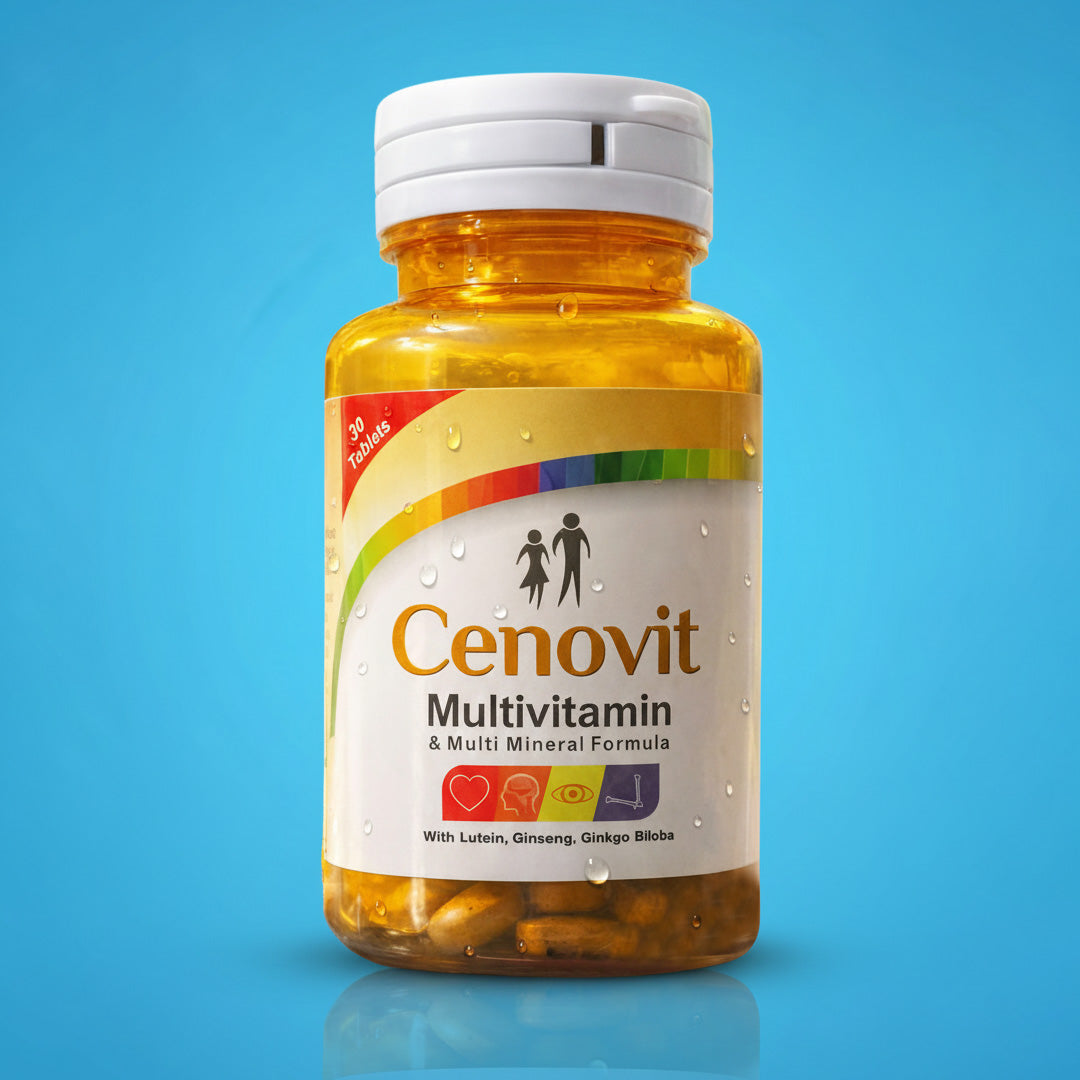 Cenovit Multivitamin & Multi Mineral Formula - 30 Tablets | With Lutein, Ginseng & Ginkgo Biloba