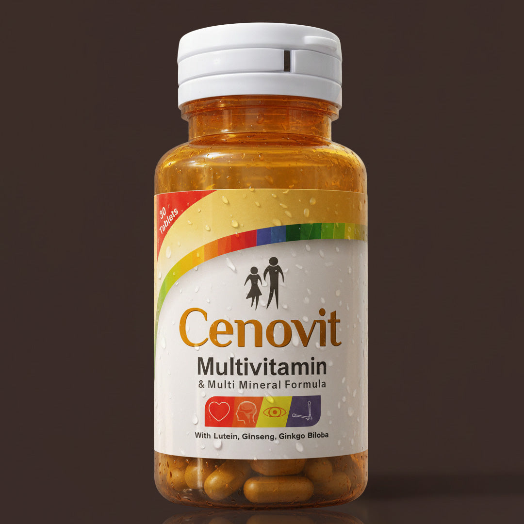 Cenovit Multivitamin & Multi Mineral Formula - 30 Tablets | With Lutein, Ginseng & Ginkgo Biloba